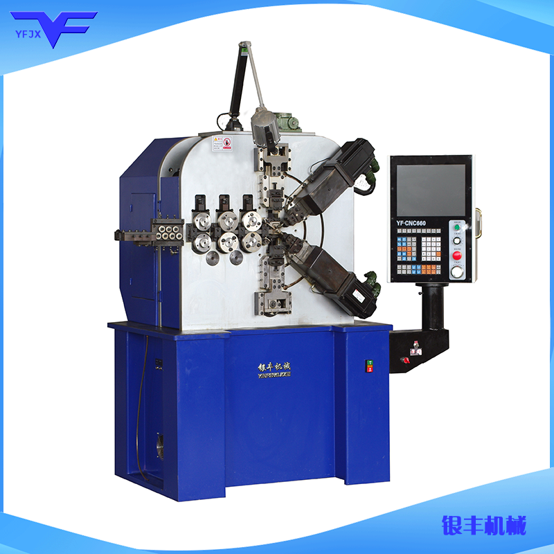 CNC-YF-8645多轴数控压簧机